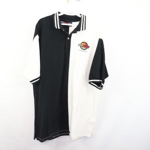 90s ESPN Zone Mens XL Color Block Polo Golf Shirt
